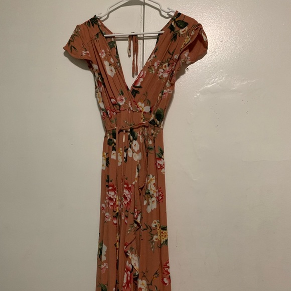 Floral high-lo wrap dress - Picture 2 of 4